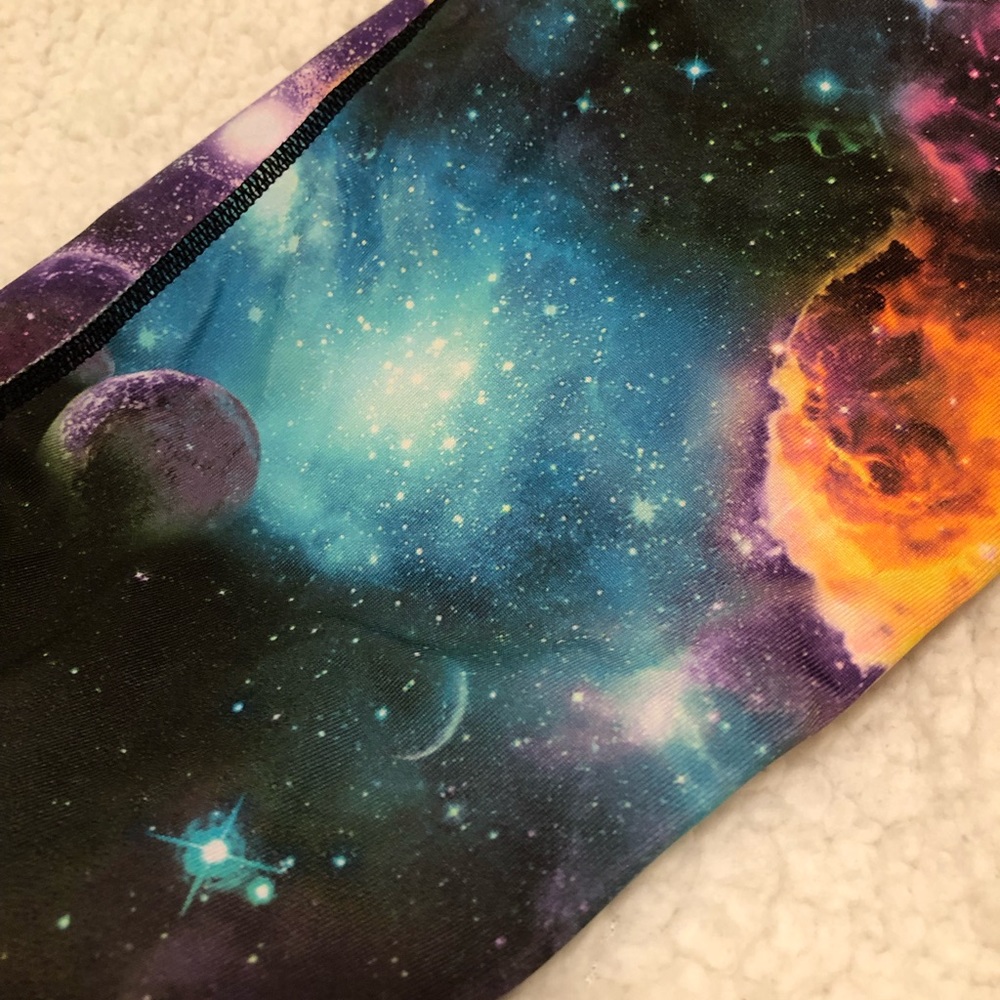 Long galaxy yoga pants